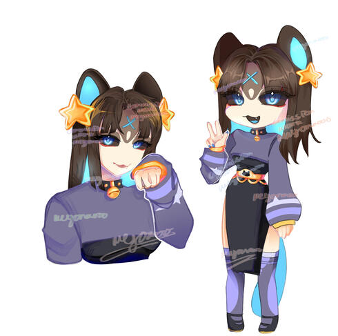 Chibi Reference sheet commission